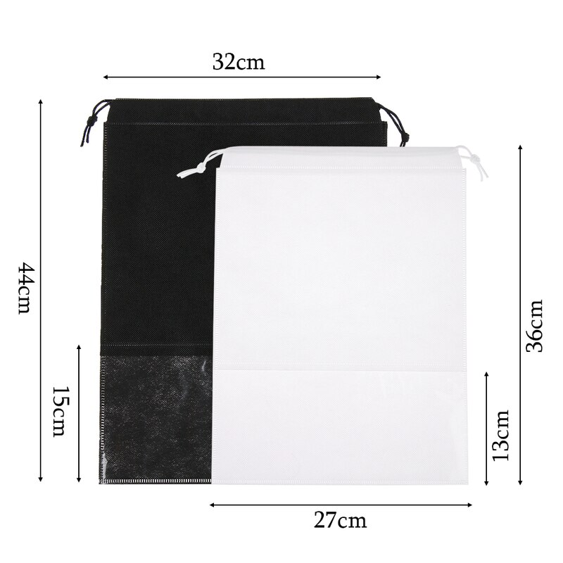 1PC Waterproof Shoes Bag Covers Portable Travel Organizer Drawstring Bag Cover Non-Woven Fabric Shoe Cover Accessories
