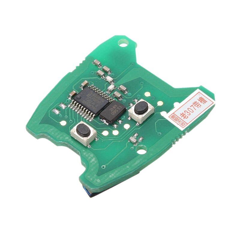 Placa de circuito de control remoto con 2 botones de 43Hz para Peugeot 307 / Citroen 73373067C