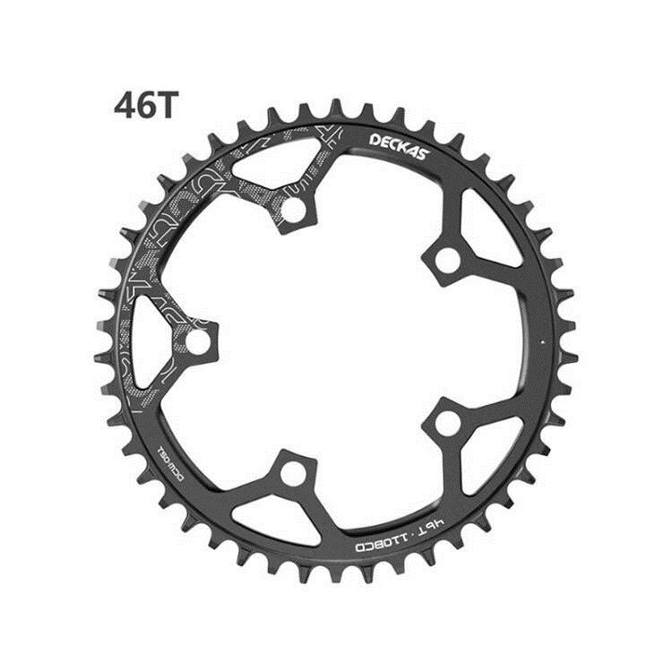 DECKAS 110BCD 5 Bolt Road Bike Narrow Wide Tooth Chainring 52T- 36T Bicycle Chainwheel forShimano forSRAM Crank Bicycle Parts: Light Grey