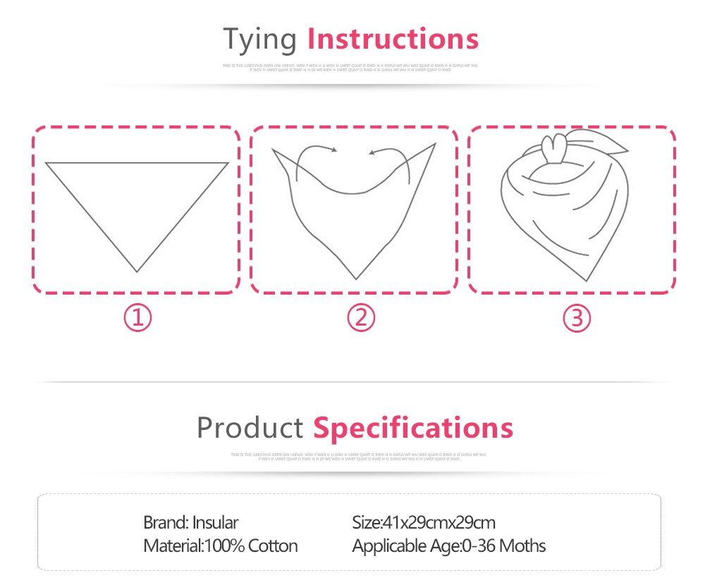 IMBABY 10 unids/lote babero de bebés pañuelo para niña niño 100% algodón Super ajustable comida para bebé babero reutilizable Baberos para niños pequeños