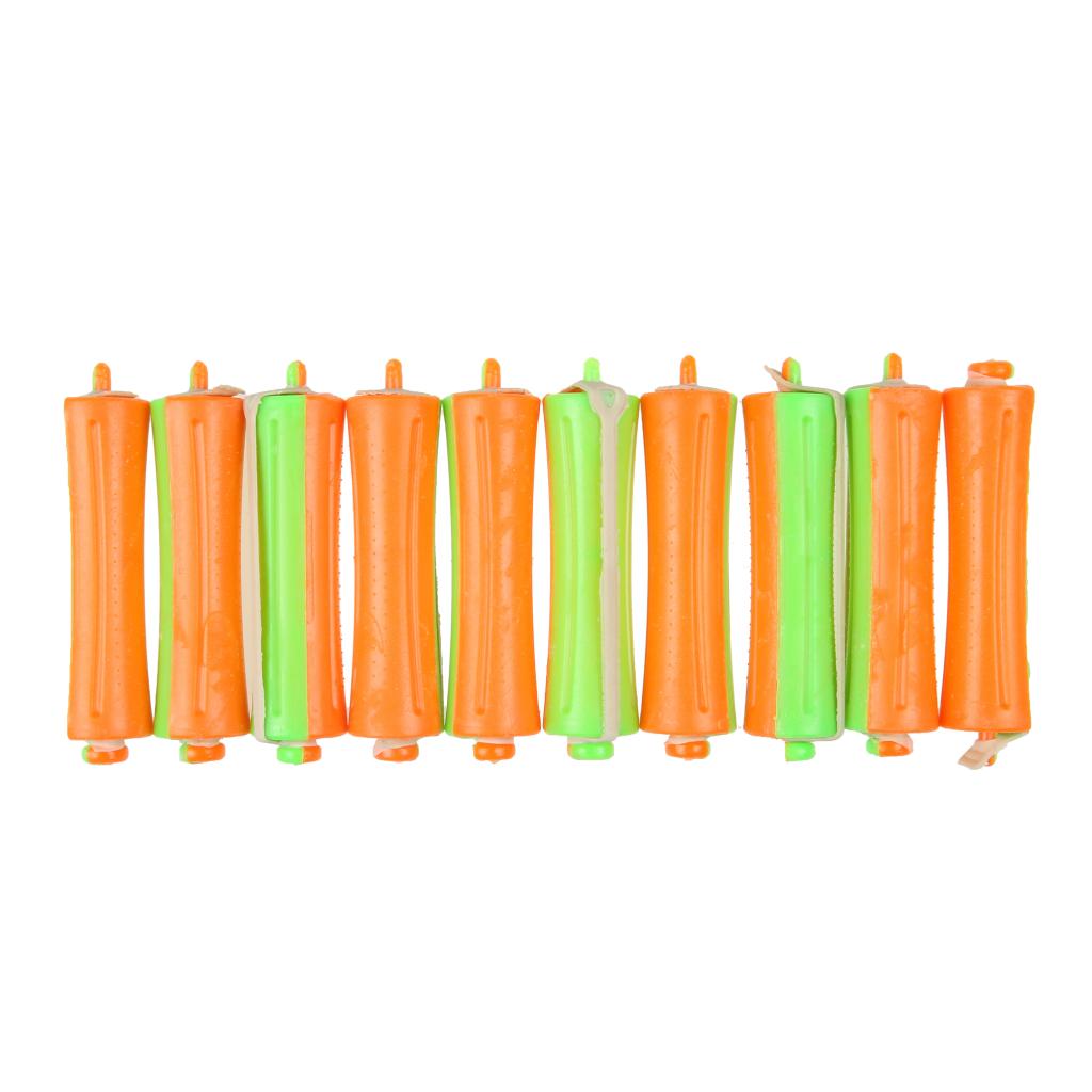 10 Pieces Permanent Wave Curlers Cold Wave Curlers Curler Set,: Pink