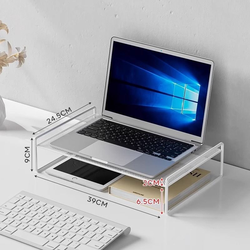 Computer Monitor Riser Halter Laptop Kühlung PC Bildschirm Stehen Halterung Desktop Lagerung Organizer Für Drucker Tastatur Maus: Rot