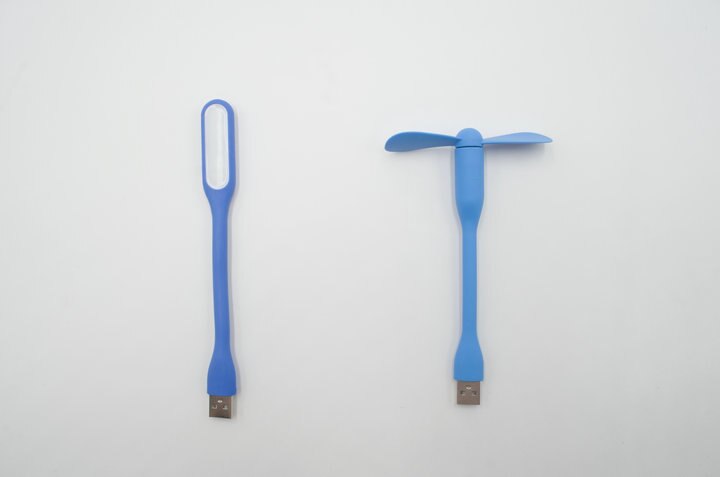 Kleine USB Fan Mini Kreative luftkühler Tragbare Fan flexibel USB LED Licht Für Telefon Computer Schreibtisch Sommer Gerät gute: Blau