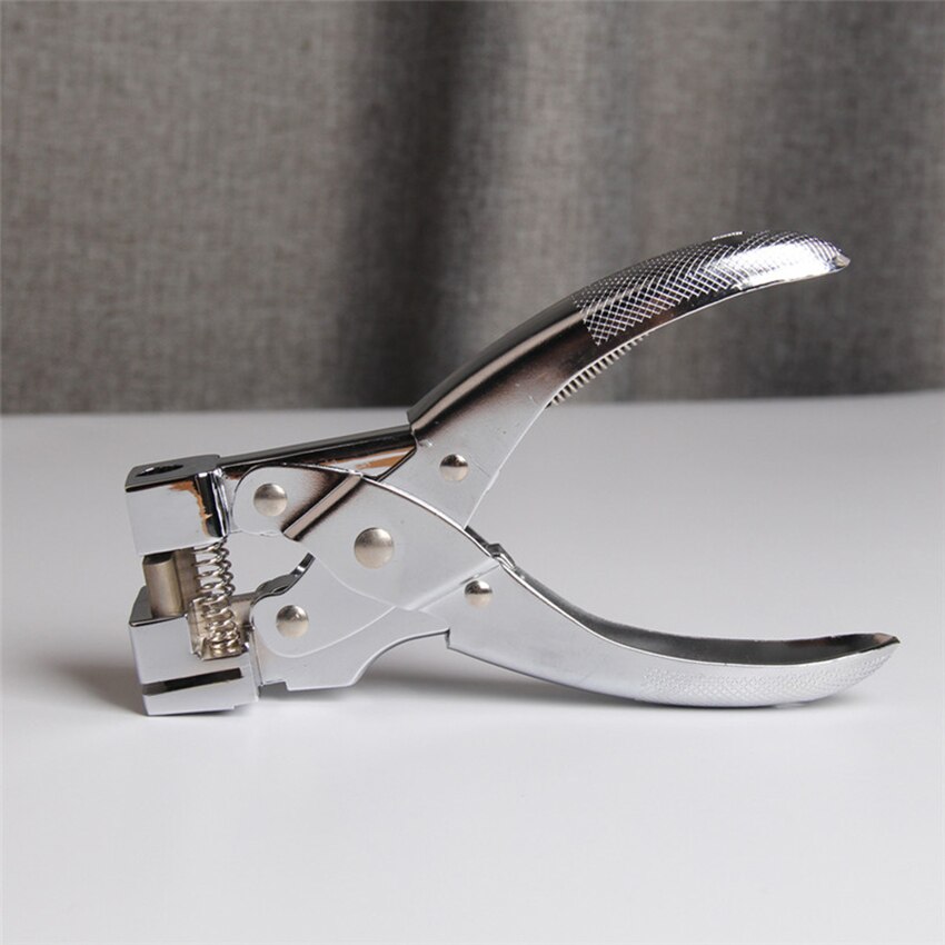 1 hålslagsmaskin för pvc-plastskiva, hårt papper, kort , 7 ark kopieringspapper stanskapacitet klassisk, rostfritt stål