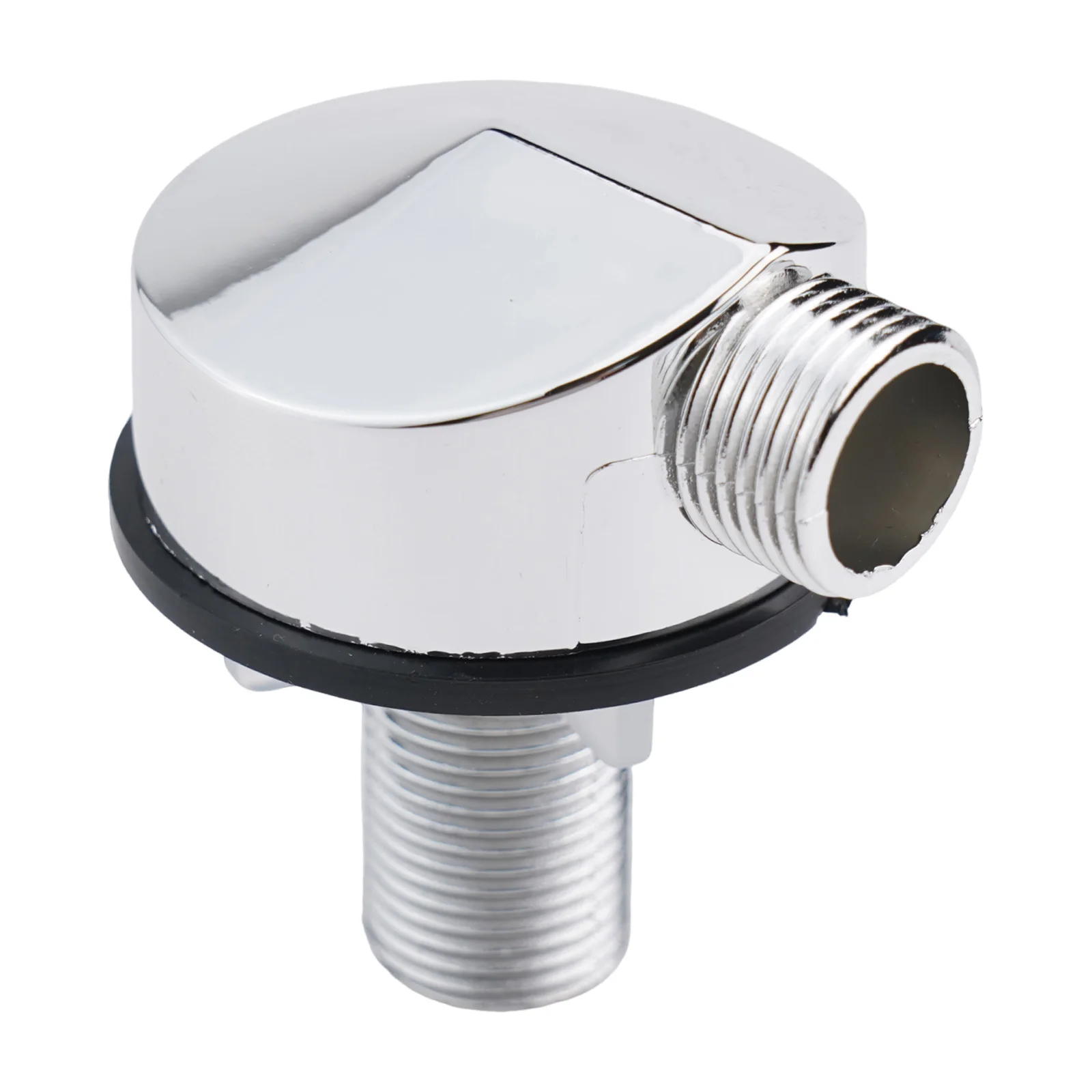 Muurbocht, messing ronde wandmontage doucheslangaansluiting accessoires  g1/2 inch wateruitlaat voor douche - zilver