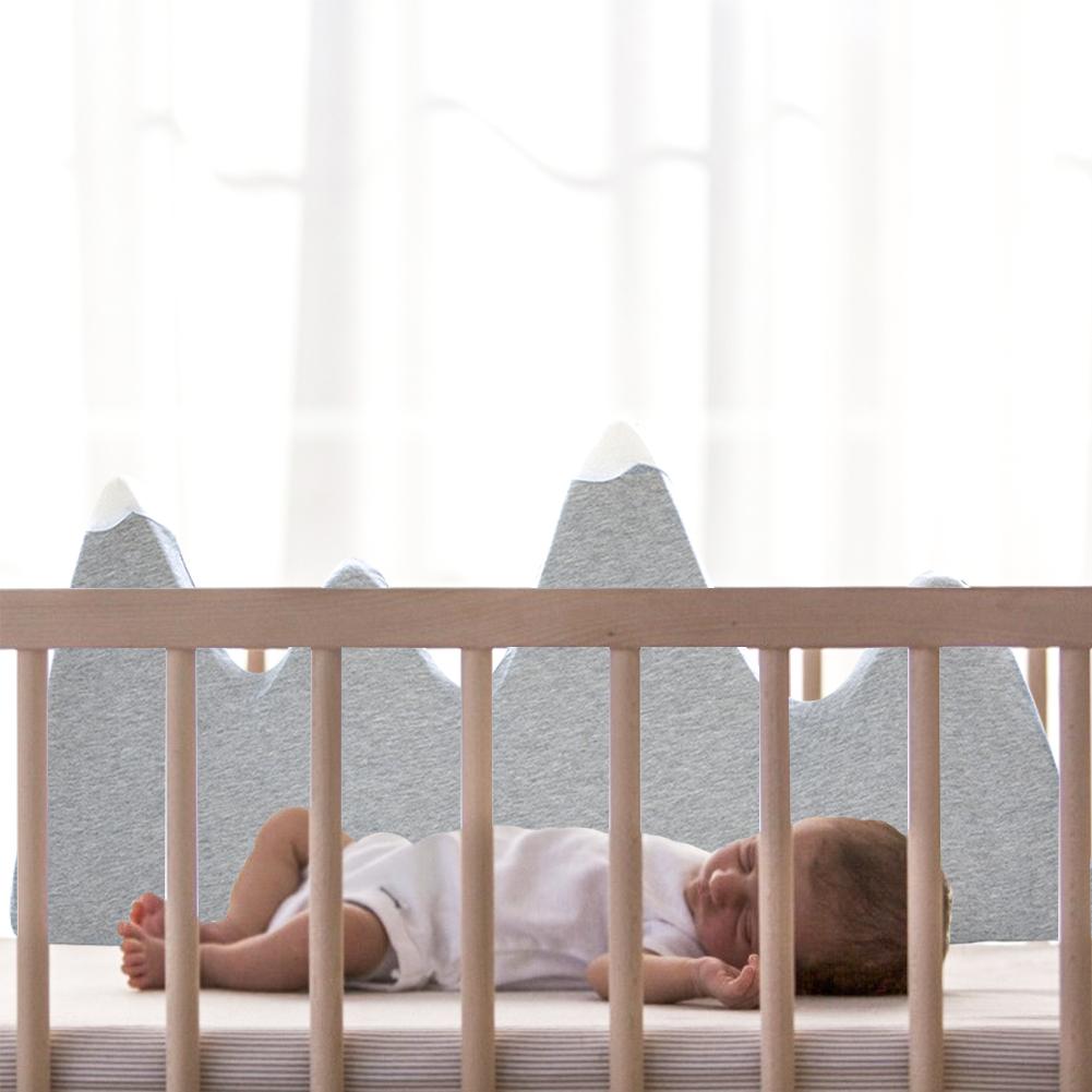 Del bambino Del cotone Culla Imbottiture E Paraurti Traspirante Culla Paraurti Biancheria Da Letto Lavabile Imbottito Presepe Fodera impostato Del bambino di Sicurezza Guardie Paraurti protettore