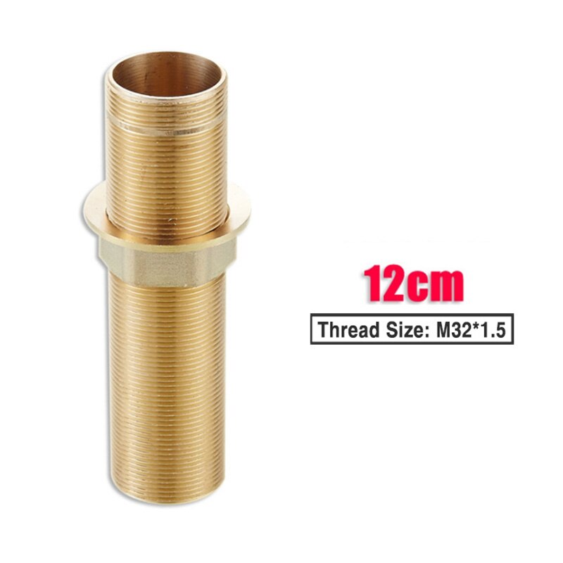 Kran reservedeler solid messing fast fot kjøkken servant kran forlenget fiks blandebatteri installasjon tilbehør skrumutter: 12 cm sett