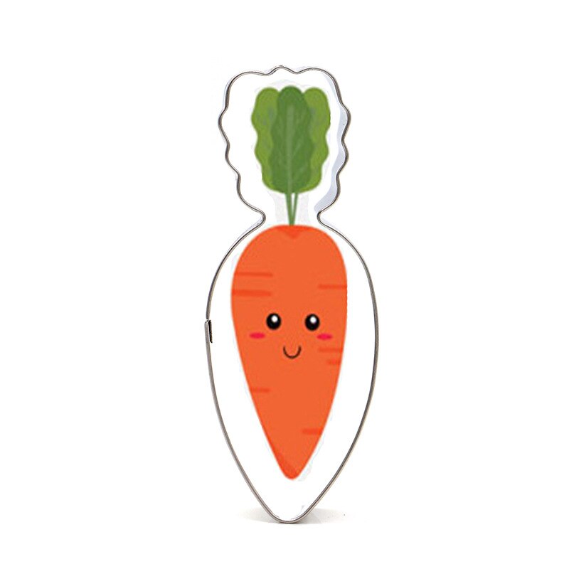 Set van 12 groentevormige koekjesvormpjes van roestvrij staal, metalen keukenbakvormen, goedkope koekjesvormpjes