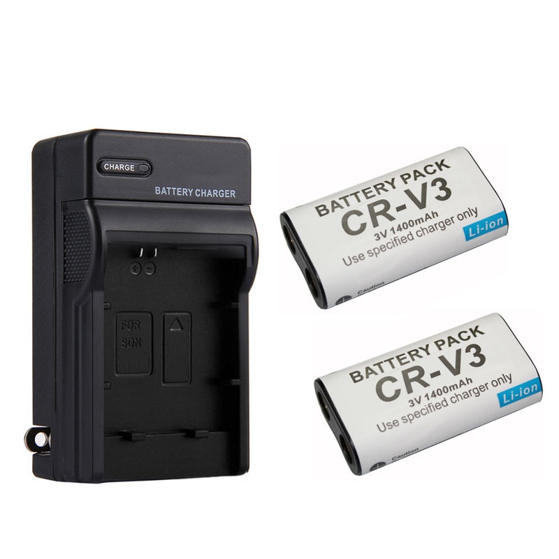 Batería de iones de litio de 2x1400mAh CR-V3 CRV3 LB-01 LB01 para cámara, cargador para Kodak C340 C310 C530 C875 C743 DX6340 C360 C433 D4104