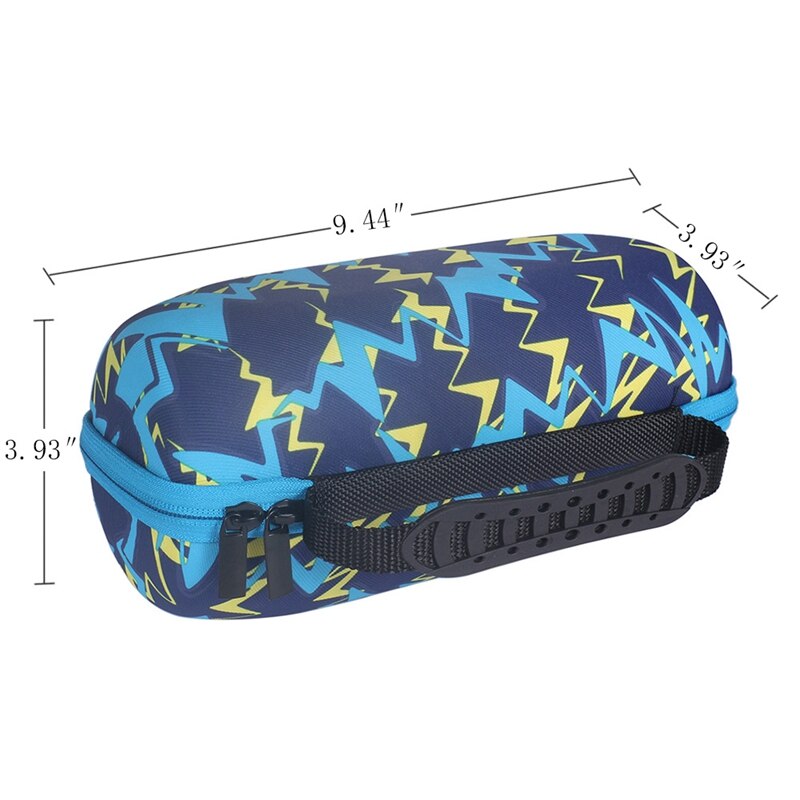 Harde eva reistas, beschermende opberghoes, luidsprekerhoes, opbergdoos voor jbl pulse 4 bluetooth-luidsprekeraccessoires (blauw)