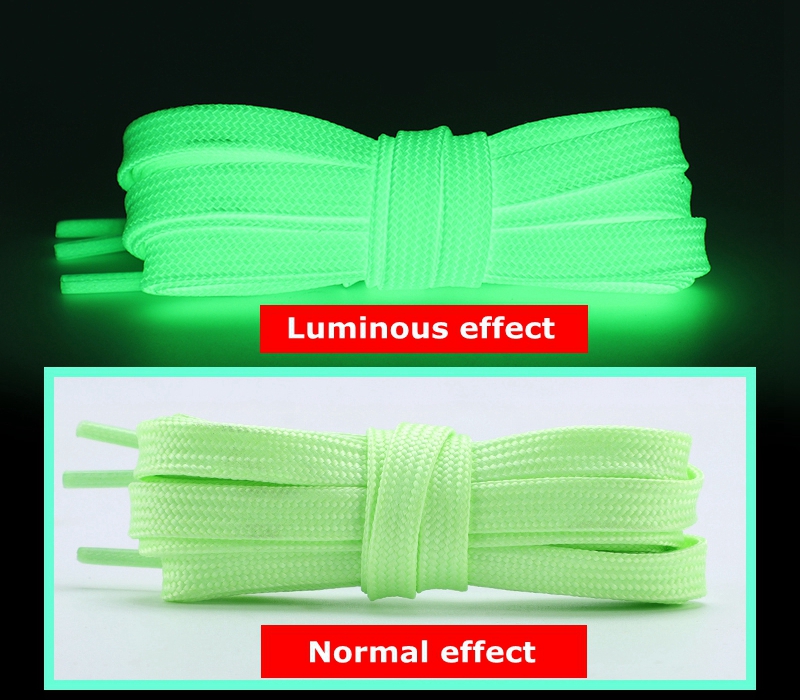 Cordones luminosos de 6 colores para niños y adultos, cordones para zapatos planos, brillantes, para , fluorescentes, Unisex, 1 par: Green / 140 cm