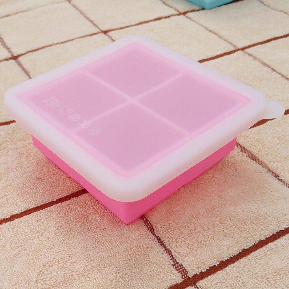 Bandeja con moldes para cubitos de hielo, utensilios reutilizables DIY para barra de cocina con tapa, gelatina, molde para congelador, 2 uds.