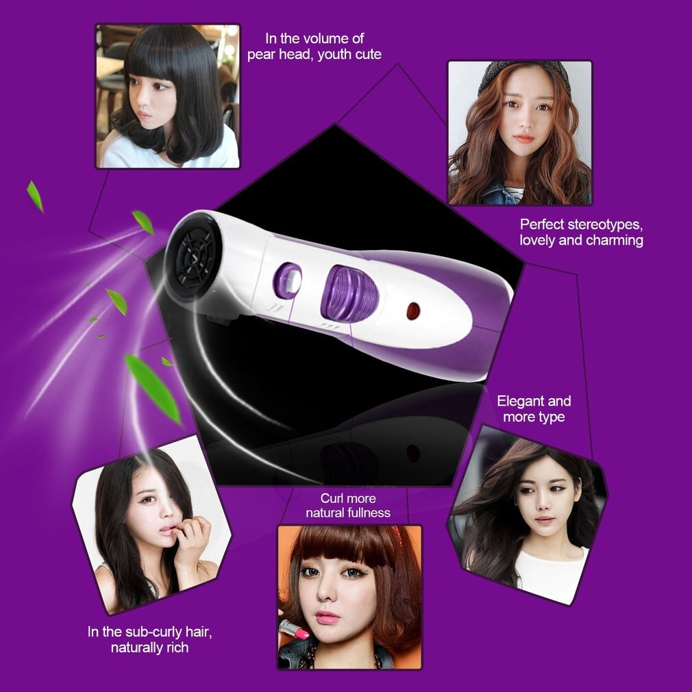 Kemei KM-585 Multifunctionele 7 In 1 Anion Haarverzorging Curler Krultangen Föhn Roll Kam Stijltang Föhn set