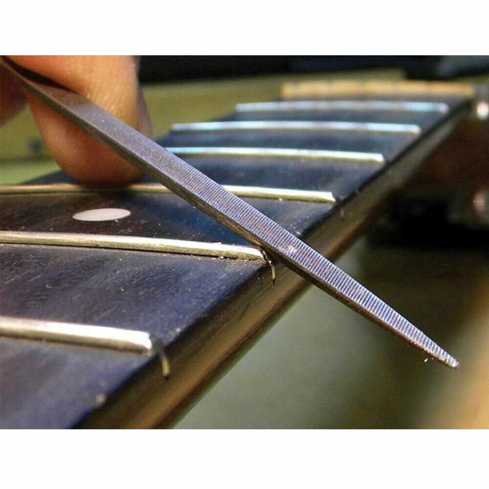 10 pakke gitar luthier nål fil sett gitar mutter slot fret dressing filer verktøy guitarra tilbehør