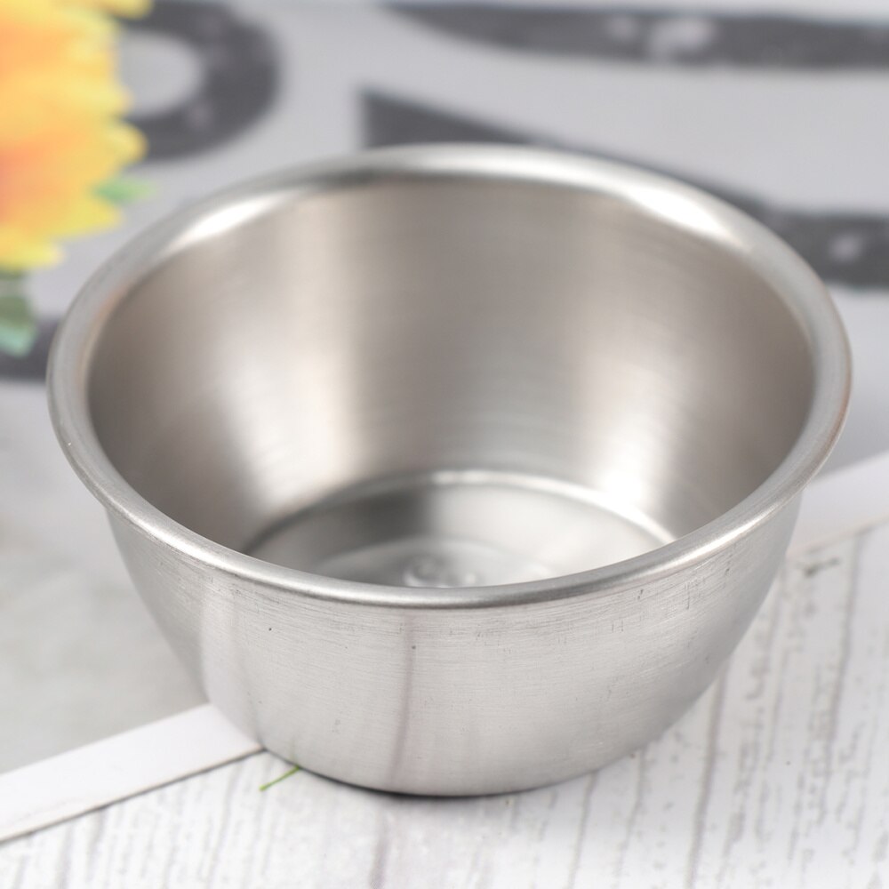 Pcs Stainless Steel Pot Dipping Bowl Sauce Cup Seasoning Dish Saucer Durable Appetizer Plates - Size