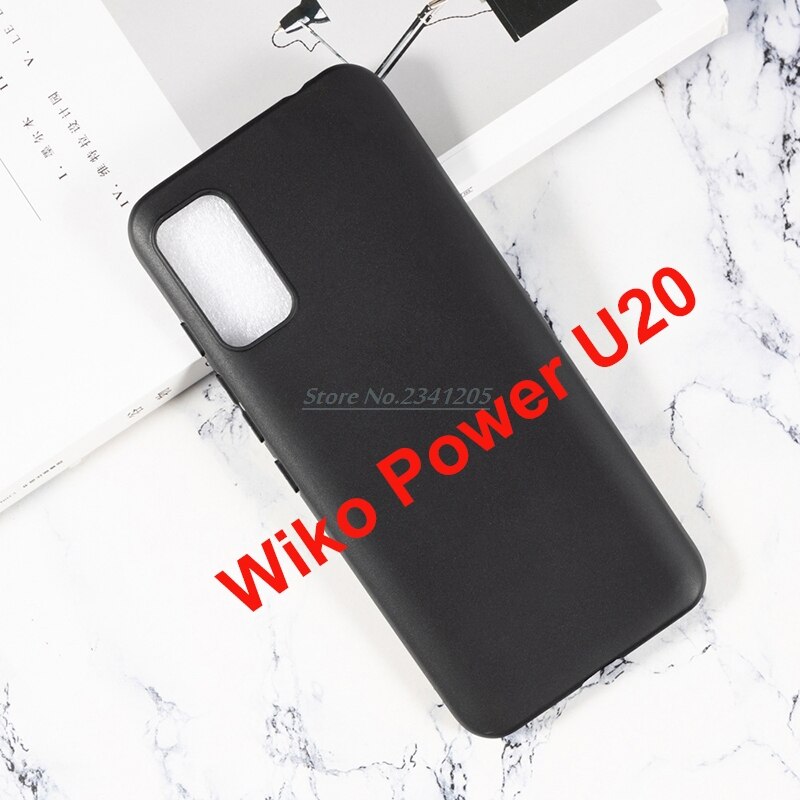 transparent Telefon fallen Für Wiko Energie U30 U20 U10 Silizium Caso Weichen Schwarz TPU fallen mit Gehärtetem Glas auf Wiko u10 U20 U30 Vidro: U20 Schwarz Fall nur