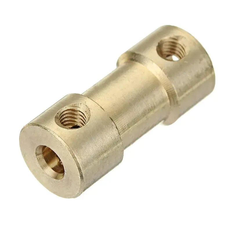 3.17Mm-3.17Mm Messing Koppeling Spindel Motor Askoppeling Connector Voor Eleksmill Graveur Cnc Router