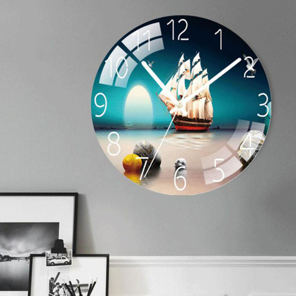 30 Cm Roundwall Klok Quartz Uurwerk Batterij Operated Slaapkamer Decoratie, Stille En Nauwkeurige