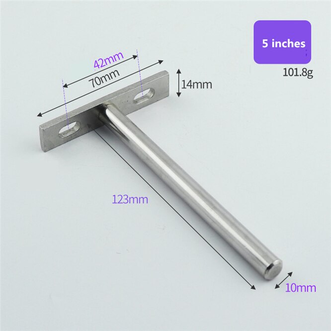 High support Heavy Tool 3/4/5 inch Concealed Floating Wall Shelf Support Metal Brackets Home improvement supplies