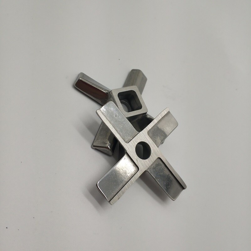 2 stück Alle edelstahl Fleischwolf Teile #8 Klinge Fleischwolf Messer