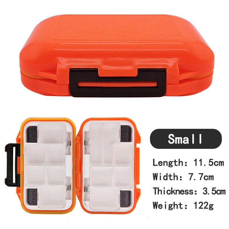 Boîte de rangement étanche pour matériel de pêche 12-30 compartiment, pour appâts, leurres, hameçons, accessoires de pêche à la carpe et à la mouche: Petit