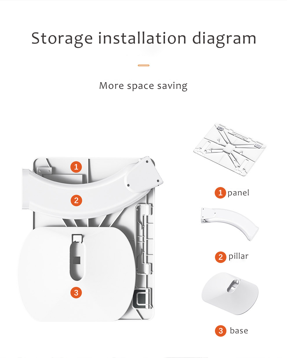Laptop Stand Desk Ajustable For Reading Computer Folding Table Multi Function Learning Reading Desk Heightening Bracket Holder