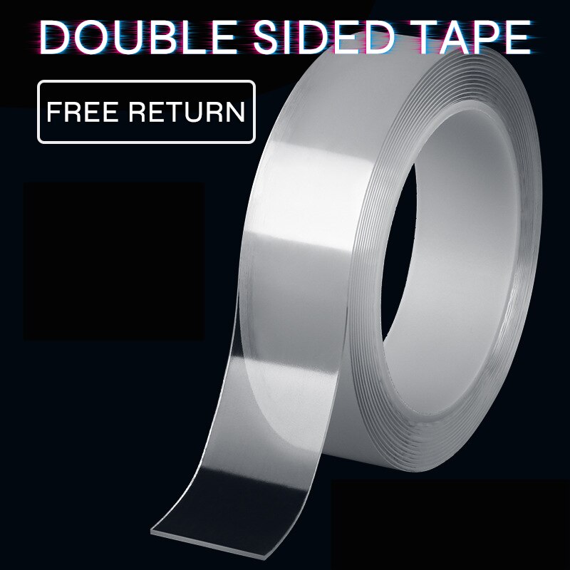 Durable 1M/2M/3M Nano Tape Double Sided Tape Transparent No Trace Reusable Waterproof Adhesive Tape Cleanable
