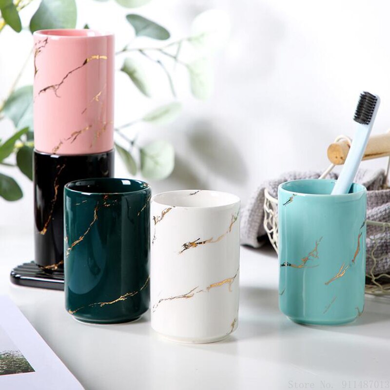 Toothbrush cup Couple gargle cup Wedding decorations Ceramic bathroom accessories Valentine's Day Family Hotel Supplies