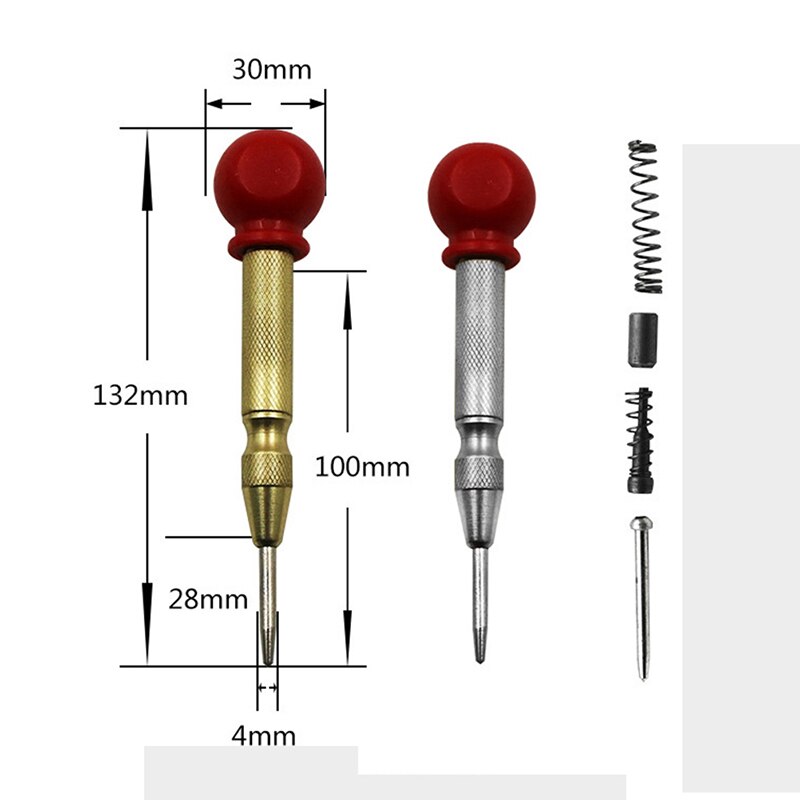 Automatische Center Punch Spring Loaded Markering Starten Gaten Tool Hout Marker
