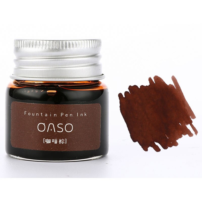 1pc 20ml Authentic Pure colorful ink without fountain pen ink pen nib ncomics refill Penna stilografica carbon pimio 03826: Brown