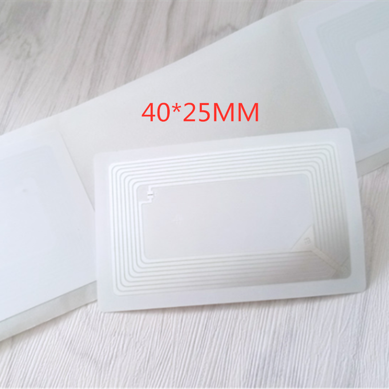 10pcs NFC 1K F08 IC Card Sticker 13.56MHz ISO14443A S50 NFC Sticker Universal Lable RFID Tag: 40x 25MM