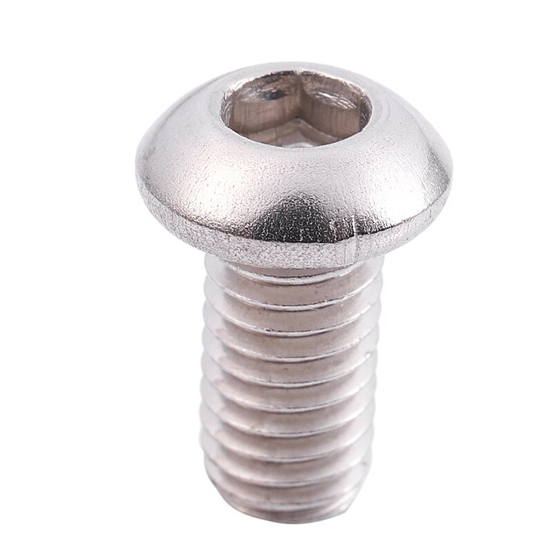 M6x12mm Stainless Steel Hex Socket Button Head Screws 50 Pcs