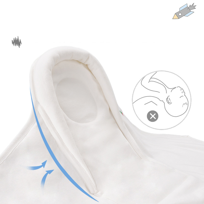 Manta envuelta con Velcro para bebé, almohada de cabeza en forma de U, protección, saco de dormir, cochecito para niño y niña