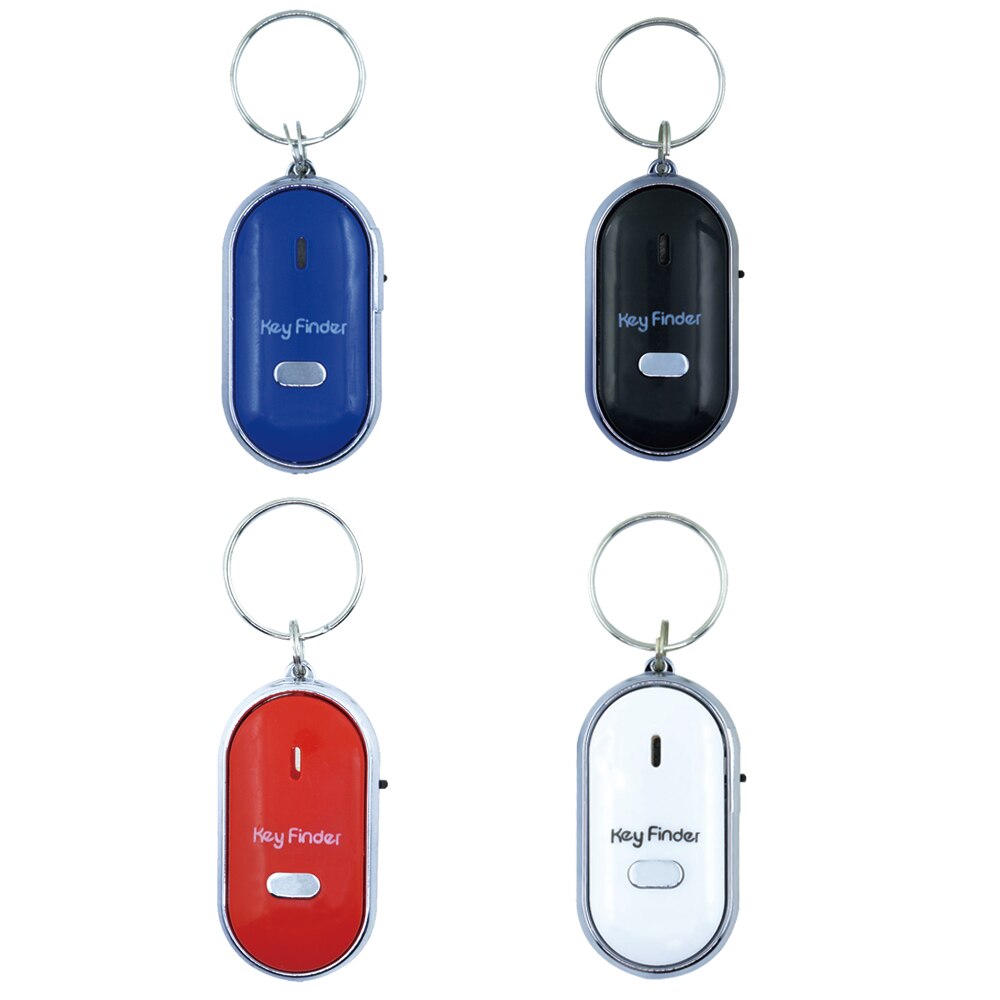 Mini Whistle Key finder Locator Anti-lost Flashing Child Alarm Locator Beeping Remote Kids Key Wallet Keychain Tracker LED Light