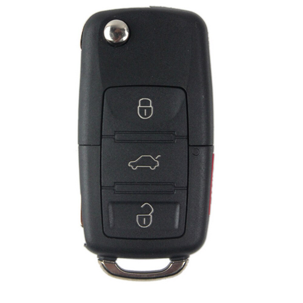 4 Knop Vouwen Auto Flip Remote Key Vervanging Case Fob Shell Voor Vw Volkswagen Golf 4 5 6 Vw Auto sleutel