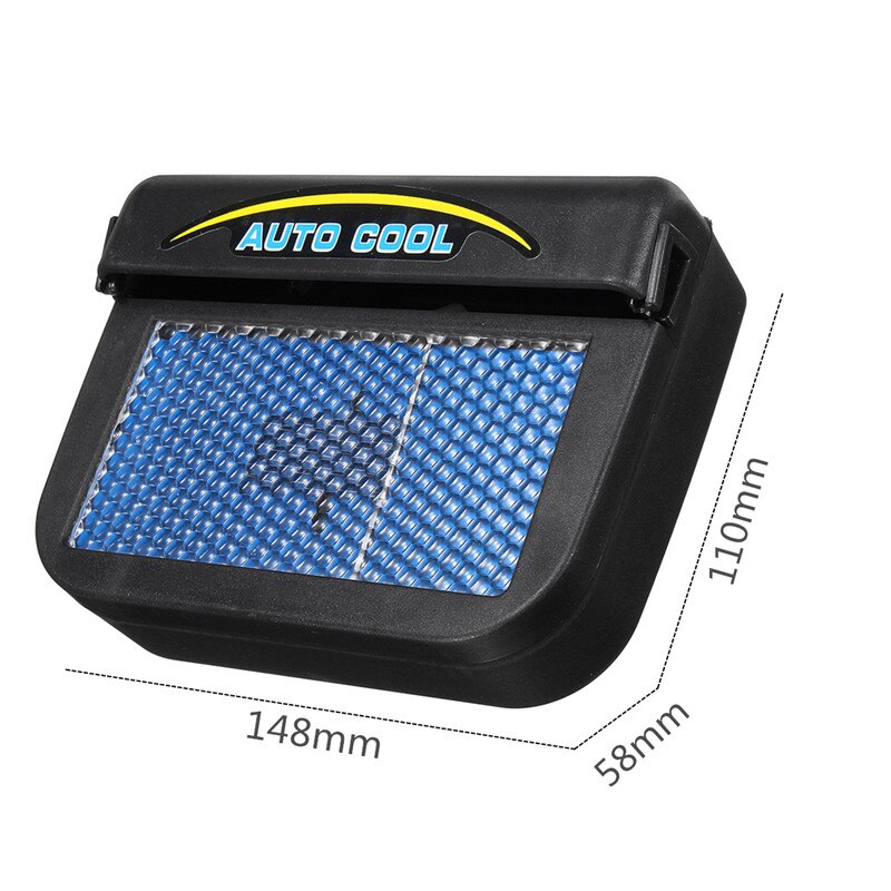 Solar Powered Car Auto Cool Air Vent Cooling Fan Cooler With Rubber Stripping Car Ventilation Fan Radiator System