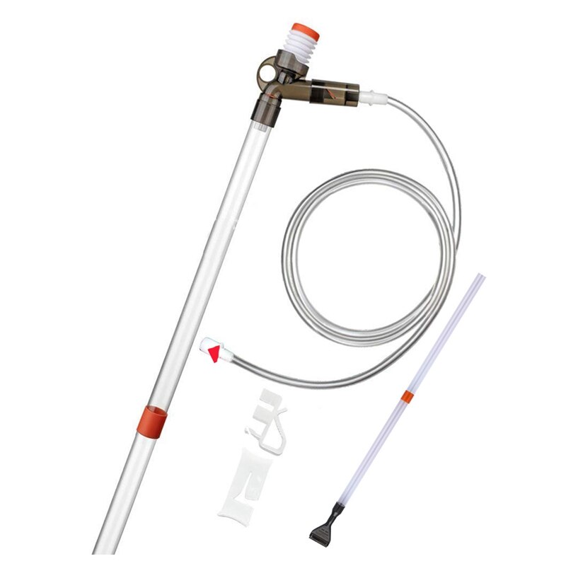 Aquarium Cleaner - Fish Tank Sand Cleaner Kit With Air-Pressing Button And Adjustable Water Flow Controller Clamp For Fish Tank: Default Title