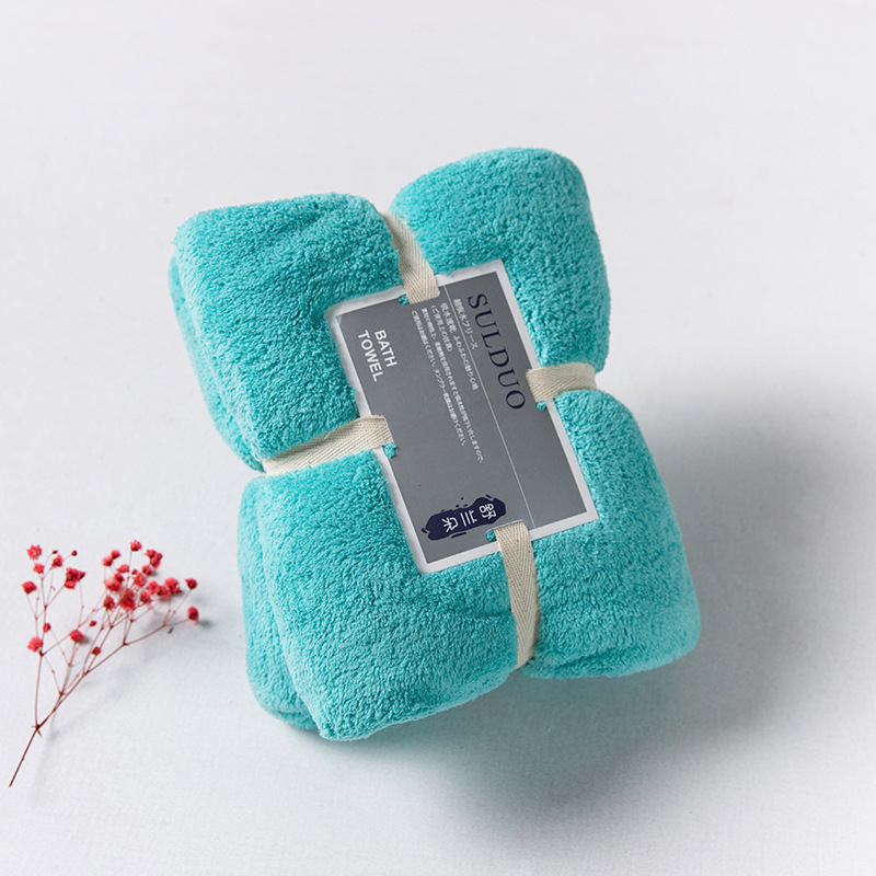 36x80cm Luxury Coral Velvet Towel Super Soft Quick-drying Towels Absorbent Microfiber Comfort Home Bath Face Towel Washrag: mint green