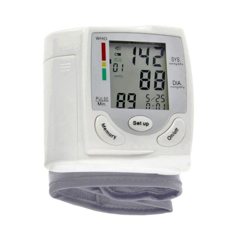 Tensiómetro Digital automático LCD manguito esfigmomanómetro muñeca electrónica Monitor de presión equipo médico