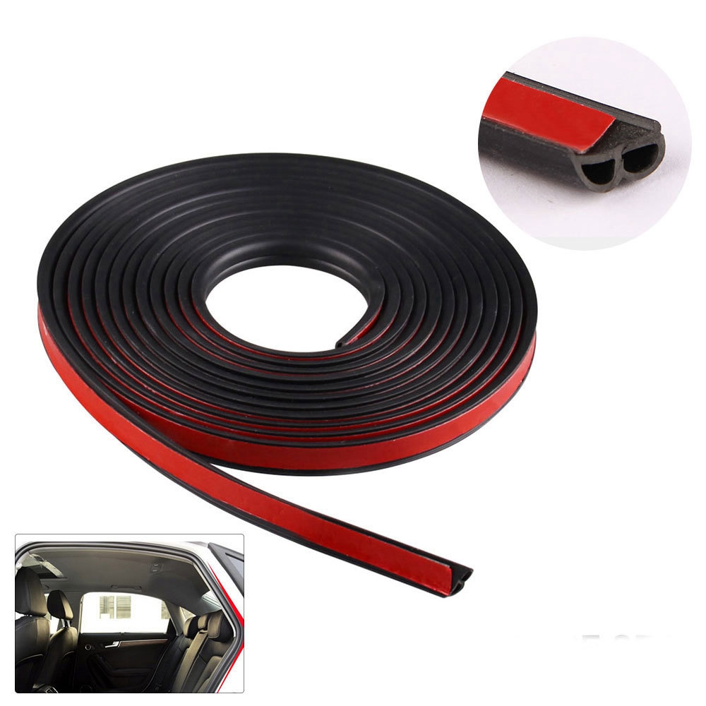 Zijbescherming voor autodeur, 4 m universele vorm universele vorm auto motor motor deur deur raamafdichting holle rubberen strip 4M