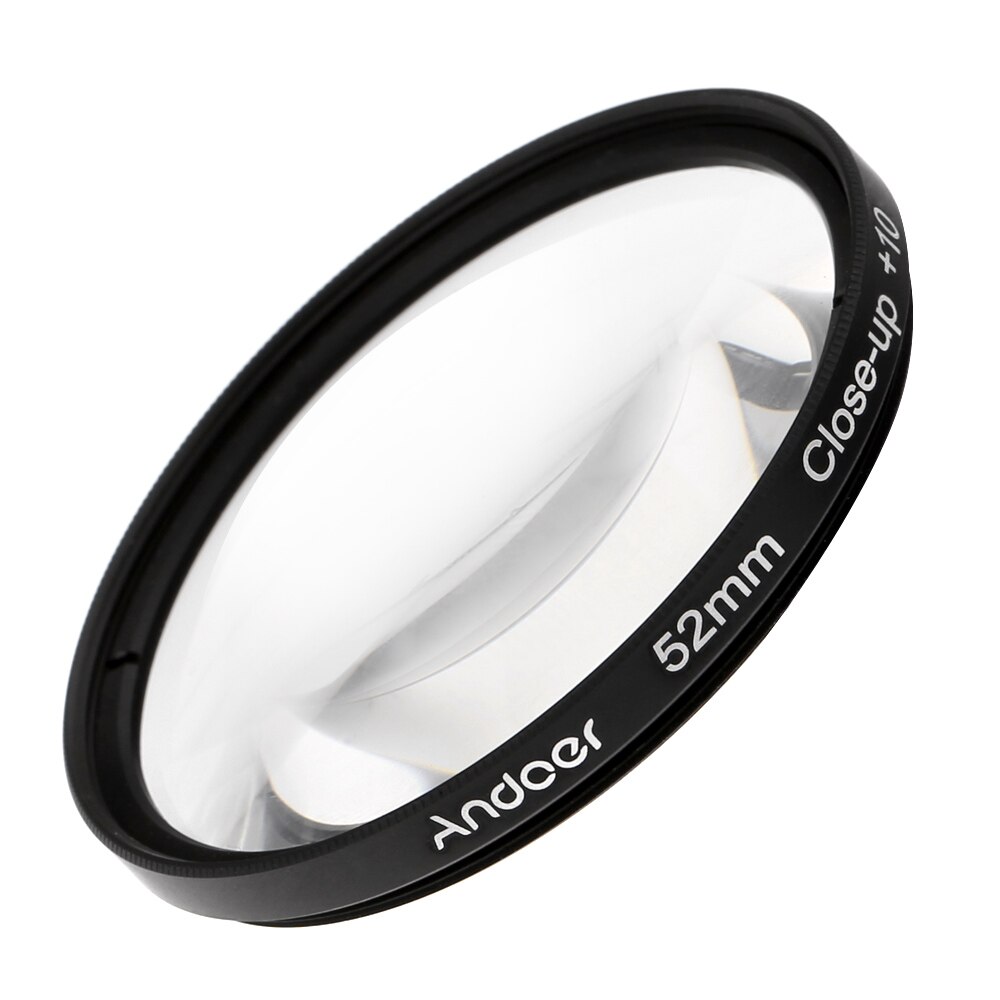 Set Filtri Close-Up Andoer 52mm +1/+2/+4/+10 Per Obiettivi DSLR, Con Custodia In Nylon Per Nikon Canon Sony