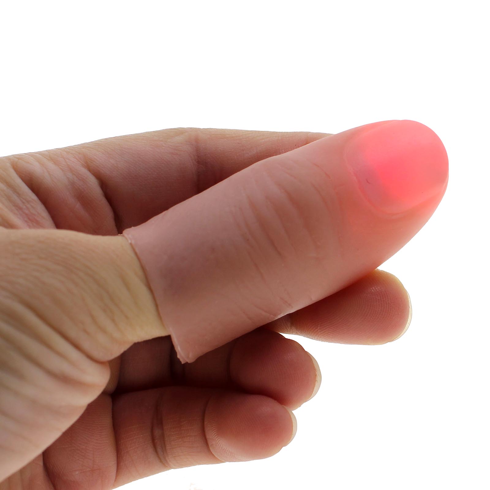 1 Paar Vinger Lichten Magic Verbazingwekkende Fantastische Oplichten Duimen Led Knippert Partij Synthetische Rubber Mini Draagbare