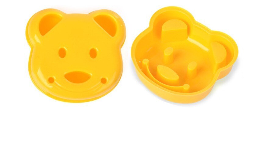 Kleine Beer Vorm Koekjes Reliëf Apparaat Sandwich Mold Brood Cake Mold Maker Diy Keuken Mold Cutter Willekeurige Kleur: Default Title