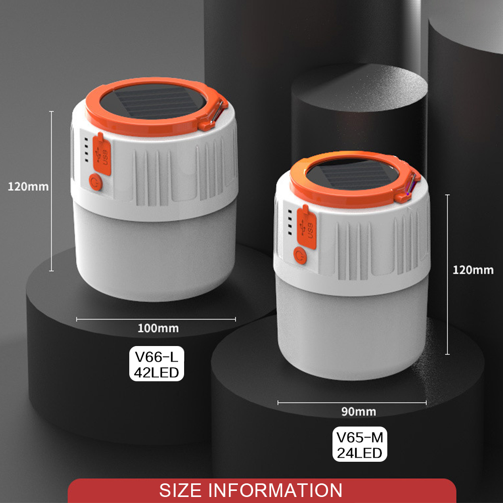 Ao ar livre lâmpada solar lâmpada de controle remoto 280w 42 led night market luz acampamento ao ar livre móvel lâmpada emergência