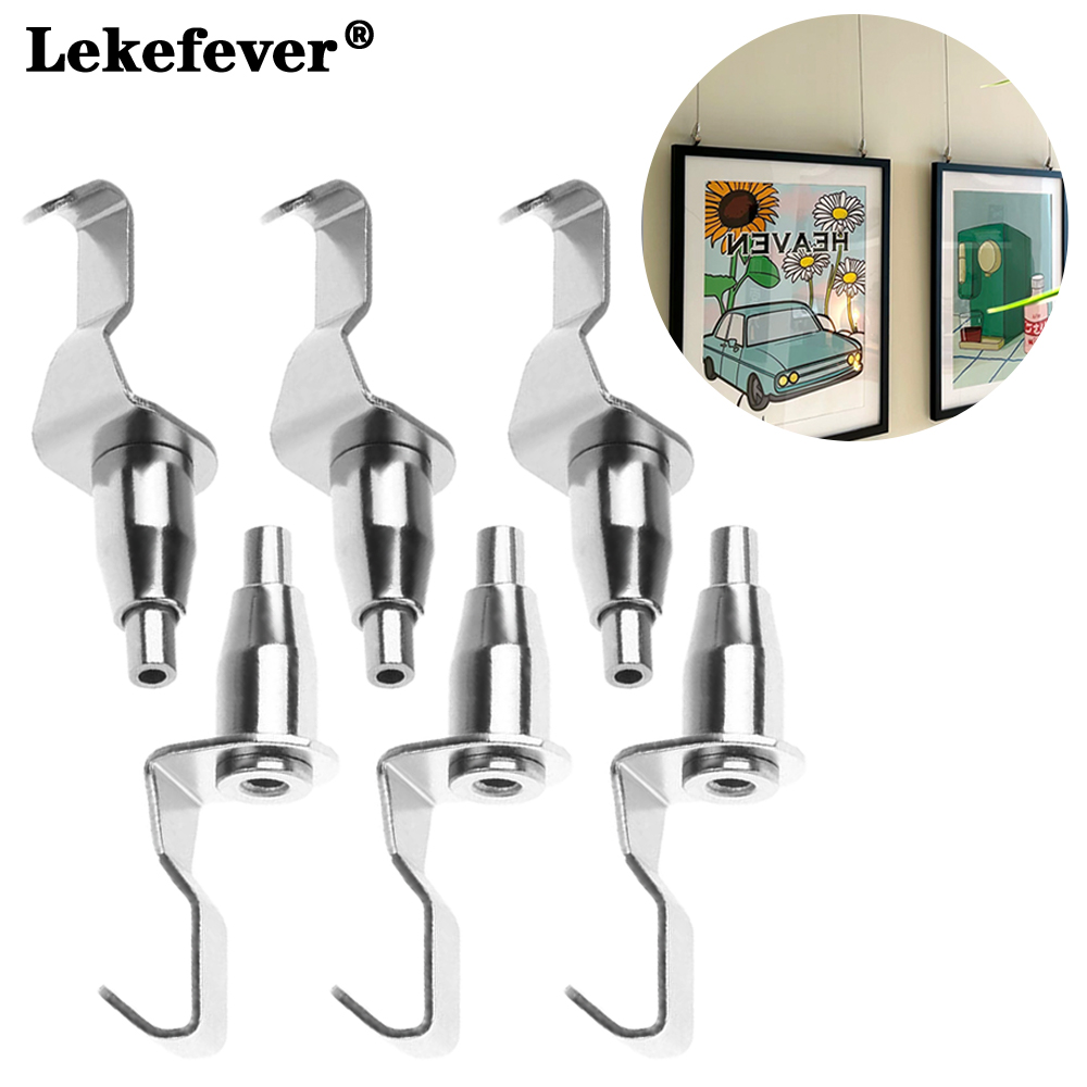 5/10/20 stk. justerbare vægkroge ophæng til billedophæng, kunstgalleri, malerikrog, holdbar udstillingskrog, stålwiretilbehør