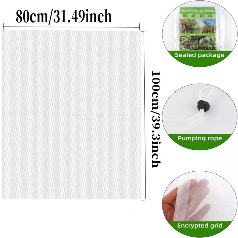 Juste de protection anti-insectes pour plantes, arbre fruitier, filet anti-insectes, filet anti-oiseaux, évite l'endurance, ULanti-insectes, dessin anti-oiseaux: Marron