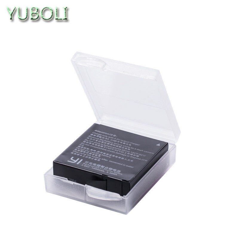 Xiaomi Yi-Batería de 1400mAh + cargador USB de 3 vías para yi, Xiaomi Yi, cámara de acción, versión internacional