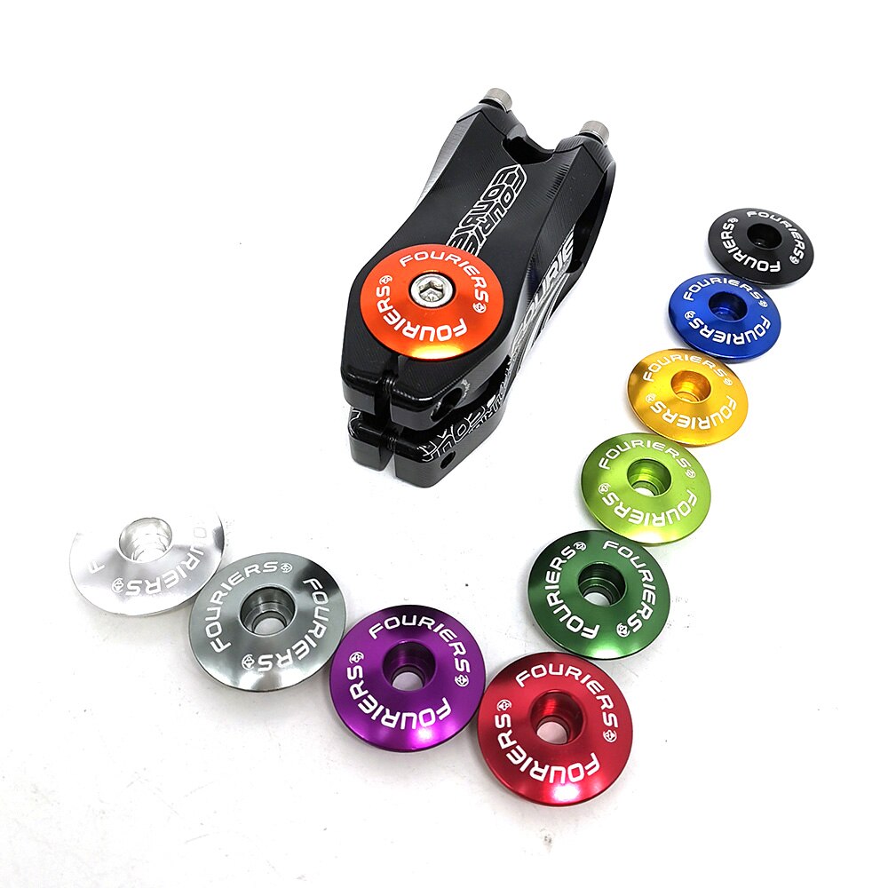FOURIERS Bicycle Headset top cap With stainless steel screws bolt Fit on 1-1/8 fork MTB Road Bicycle Headsets Bicycle Part