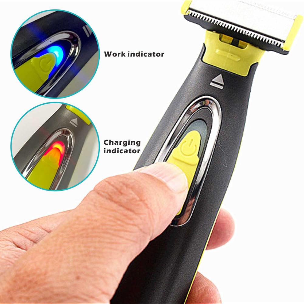 One Blade Hybrid Electric Trimmer Razor Shaver Waterproof Washable Beard Grooming Body Hair Groomer for Men and Women