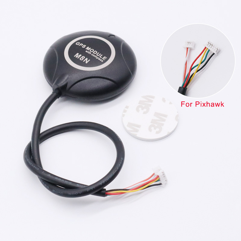 M8n x 8n gps-modul för apm 2.8 för pixhawk 2.4.8 pix  px4 inbyggd kompass/gps metallstativhållare rc-tillbehör: Gul